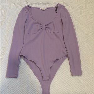 H&M Lavender Long Sleeve Bodysuit